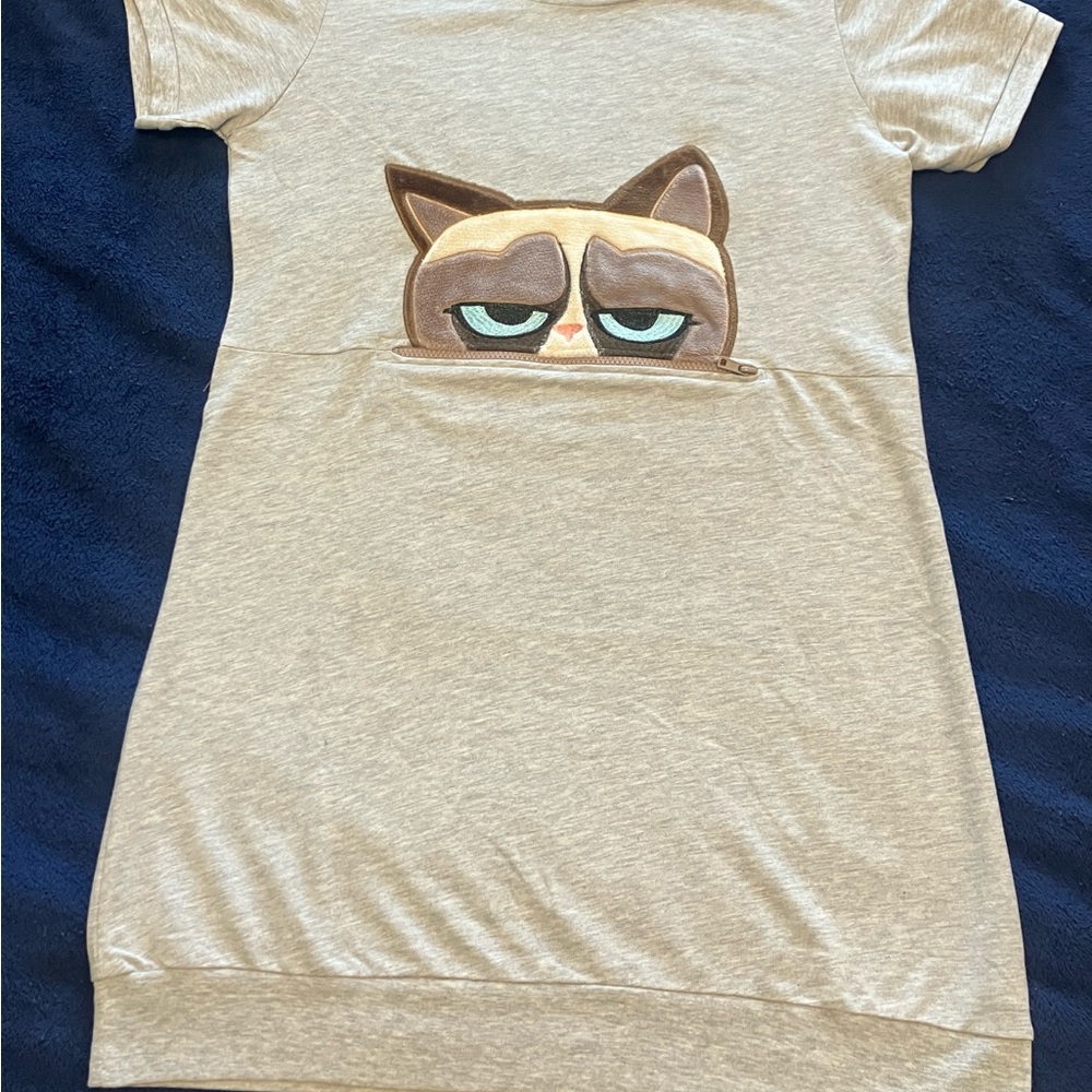 Grumpy Cat Graphic T-Shirt Dress